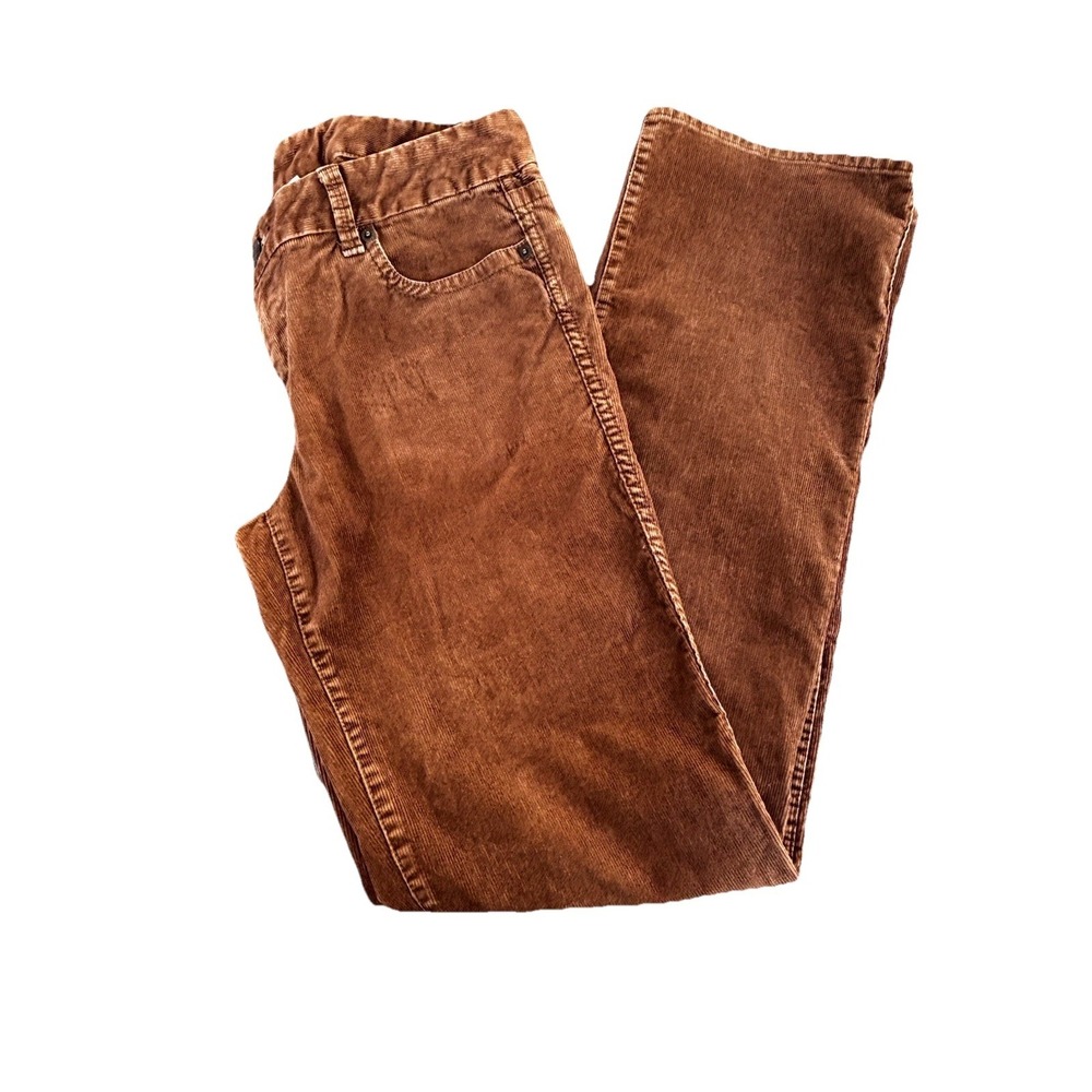 J Crew Women's Corduroy 5 Pocket Pants Size 4. Brown Classic Straight Leg